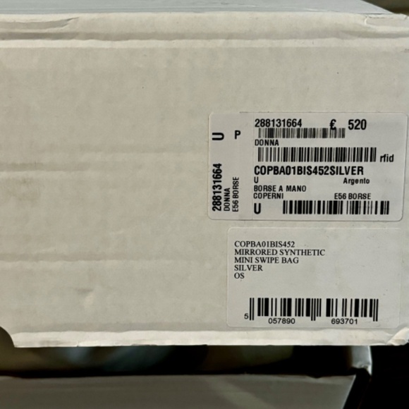 COPERNI -MIRRORED SYNTHETIC MINI SWIPE BAG SILVER - Picture 8 of 8